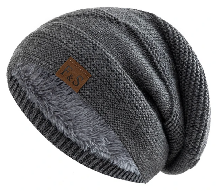 Cozy fleece-lined winter hat to keep you warm and comfortable in chilly weather.
