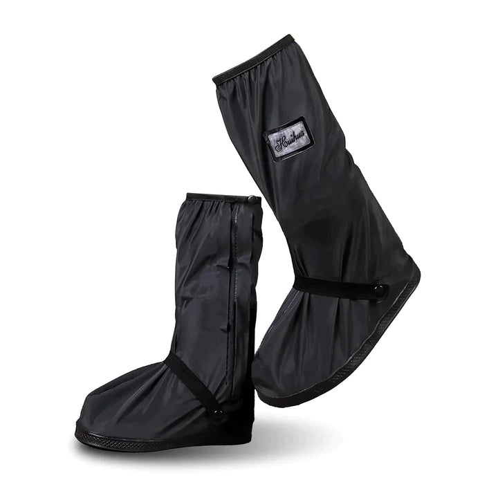 Durable DryTrek mud & water resistant shoe covers. Reusable footwear protection for outdoor travel & wet weather.