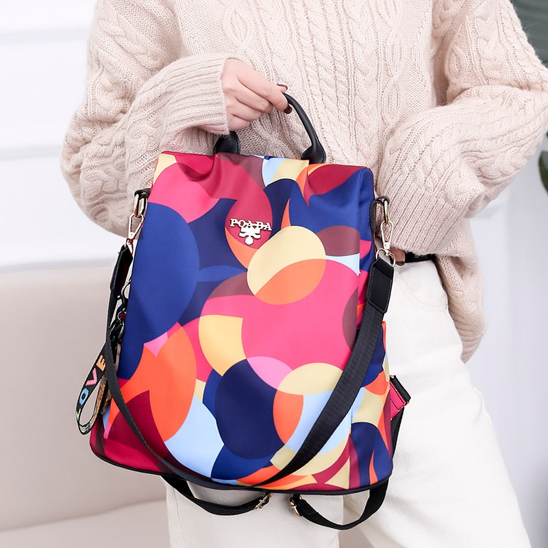 SafeHold water-resistant anti-theft women's travel bag, ideal companion for urban exploration and daily errands.