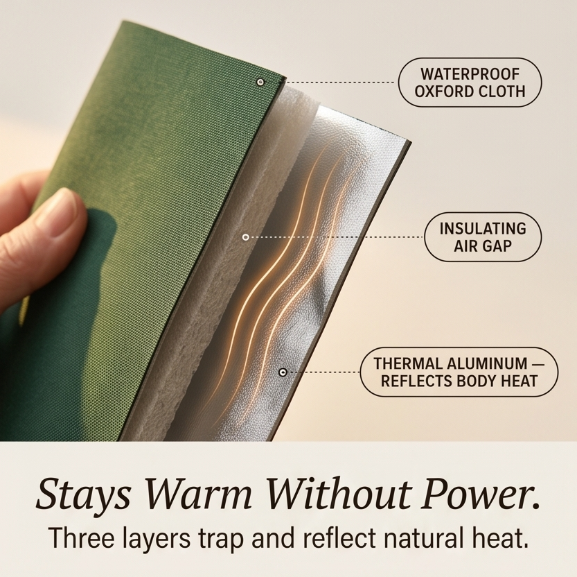 Outdoor pet home with warming lining, a weatherproof and thermal cat shelter for winter.