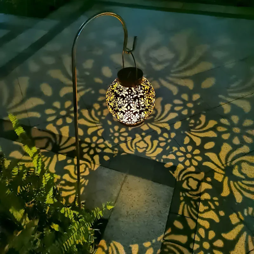 RadiantGlow waterproof solar LED garden lamp. Creates cozy outdoor ambiance on patios with ease.