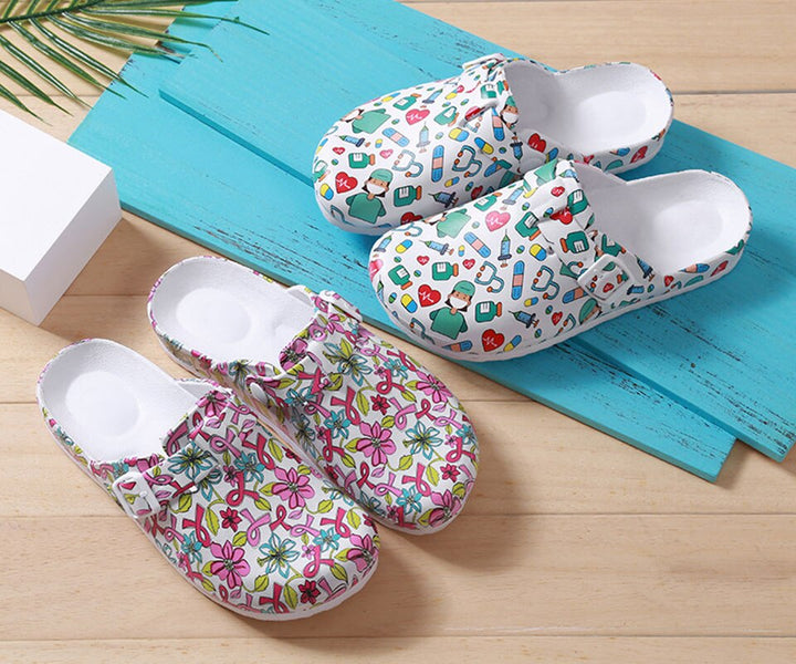 Women's waterproof comfort clogs, lightweight & slip-resistant for professional use.