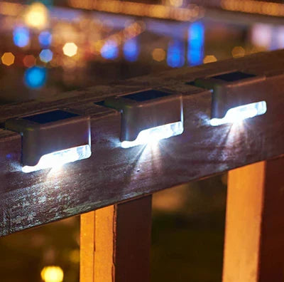 Wireless waterproof solar garden light, easy to install for pathways, patios, and outdoor lighting.