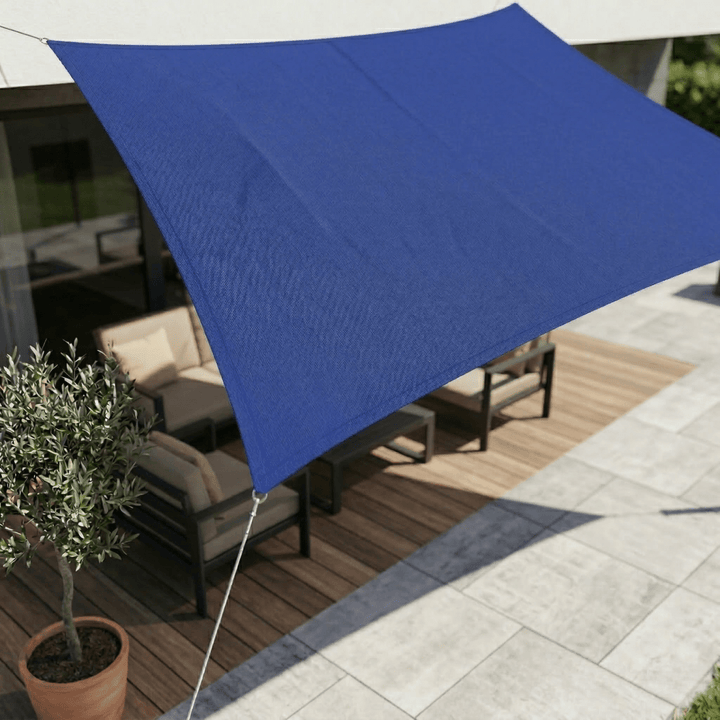 High-quality waterproof UV sun shade sail, ideal for camping, patio, & balcony sunblock.