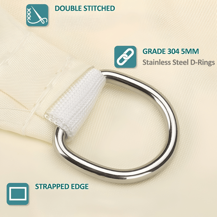 Sunscreen canopy sail for outdoor use, providing waterproof and effective UV sun protection.