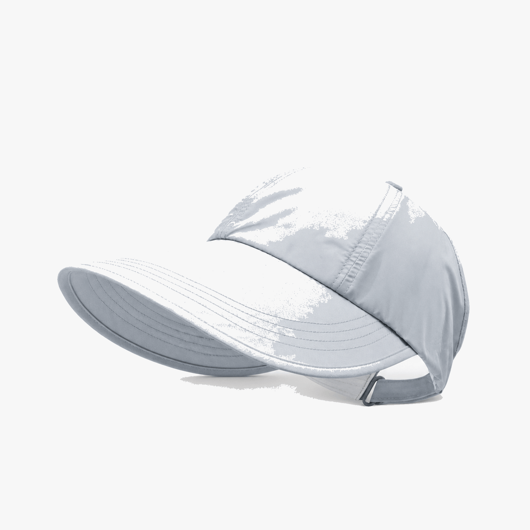 Women's stylish wide brim sun protection cap in beige. Perfect for summer beach or travel.
