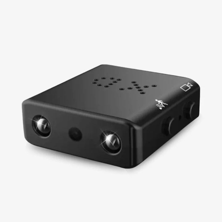 Compact HD WiFi security camera for discreet home monitoring & wireless surveillance.