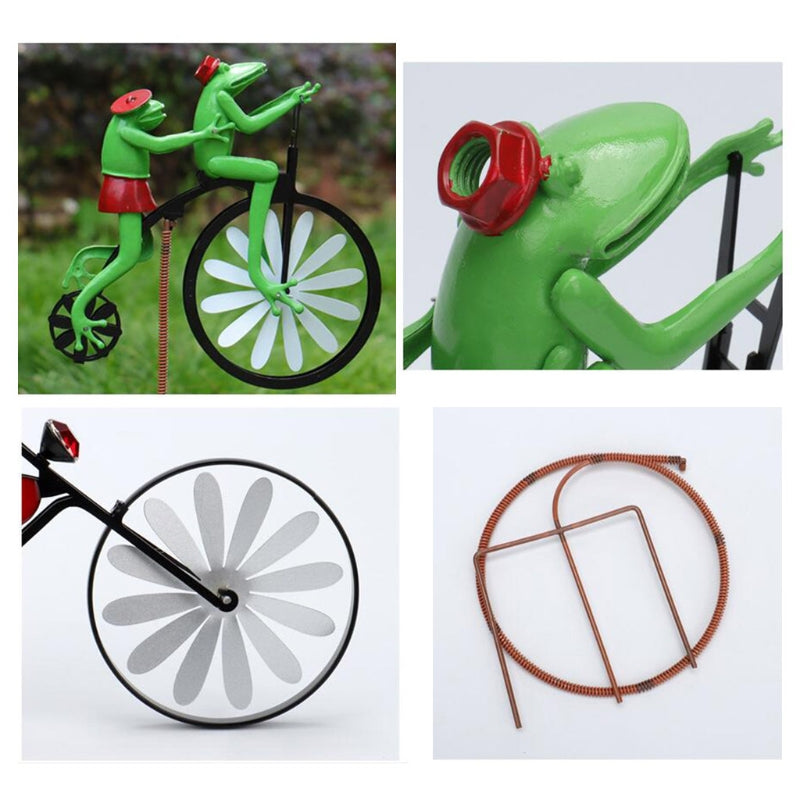 Vibrant garden windmill spinner, whimsical yard art bringing motion to outdoor spaces.