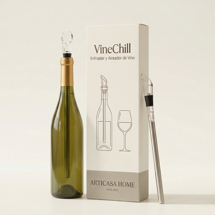 Premium stainless steel wine chiller stick. Keeps wine cool at the perfect temperature for longer enjoyment.