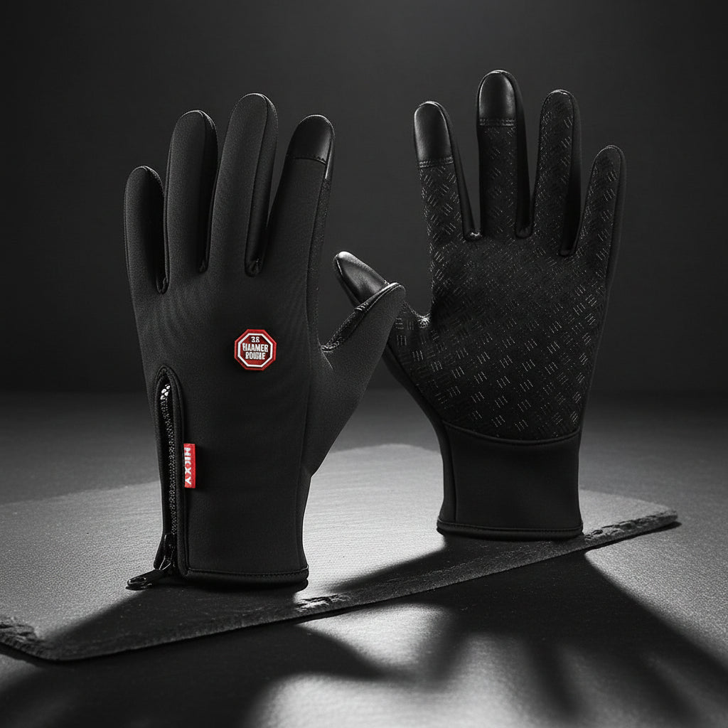Unisex waterproof winter ski gloves for cold weather protection. Insulated, warm, and durable for outdoor snow sports.