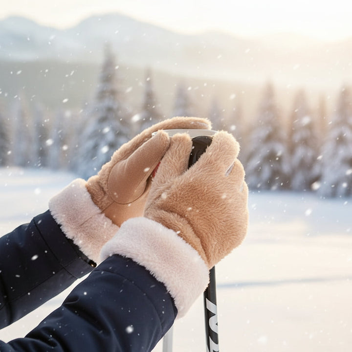 Unisex waterproof thermal winter gloves for cold weather protection. Ideal for outdoor adventures & daily commute.