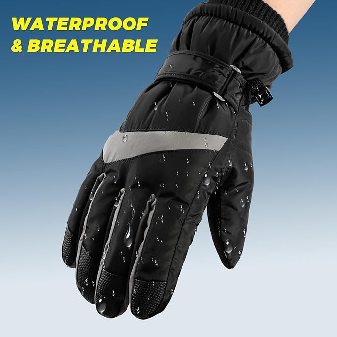 Unisex touchscreen thermal gloves, essential winter accessories for warmth & convenience.