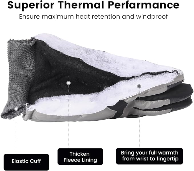 Cozy unisex gloves with touchscreen compatibility, perfect for winter's cold embrace.