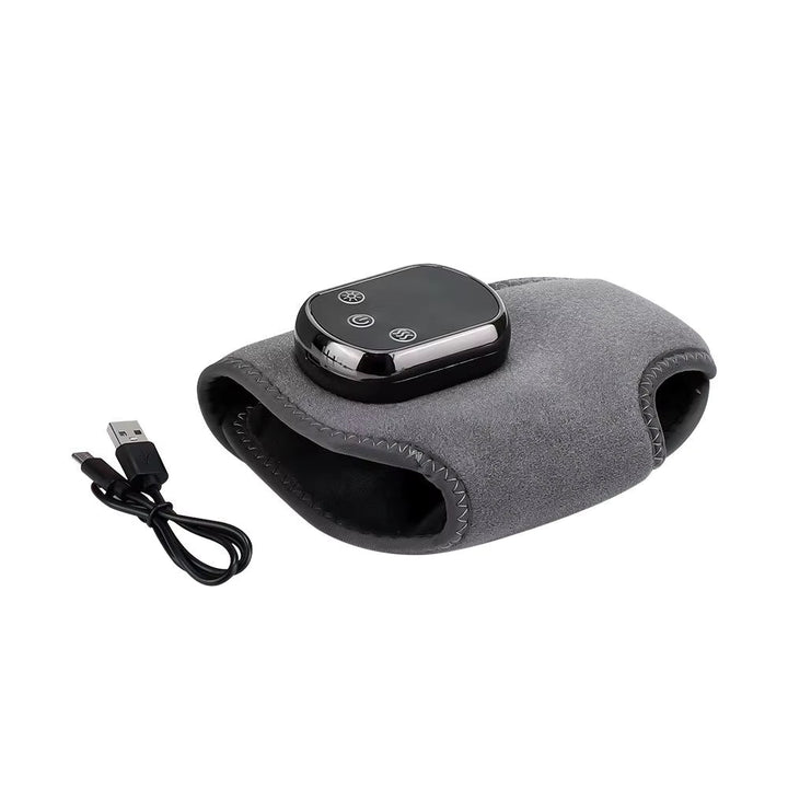 Soothing heated foot & ankle wrap for wireless pain relief, circulation aid & comfort.