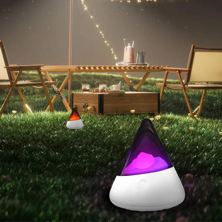 Modern Iceberg design LED lamp, IceGlow, perfect as a decorative night light or mood lamp for home.