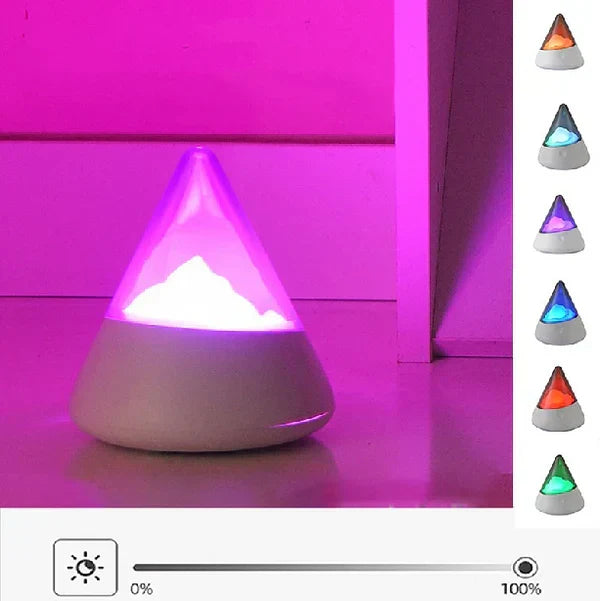 Wireless LED Iceberg Night Light, IceGlow, offering soft ambient lighting for modern home decor.
