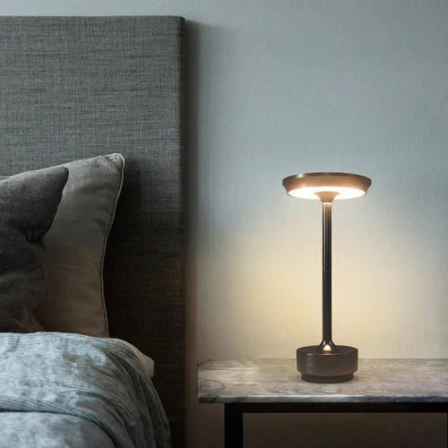 GlowBeam portable accent light, wireless and dimmable, perfect for modern home decor and flexibility.