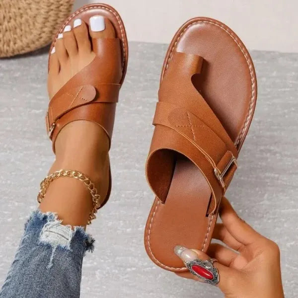 Corrective women's sandals providing bunion relief, foot support, and comfort for active daily wear.