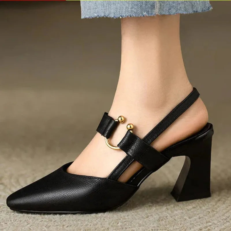 Elegant women's orthopedic high heels offering superior comfort and support for posture & pain relief.