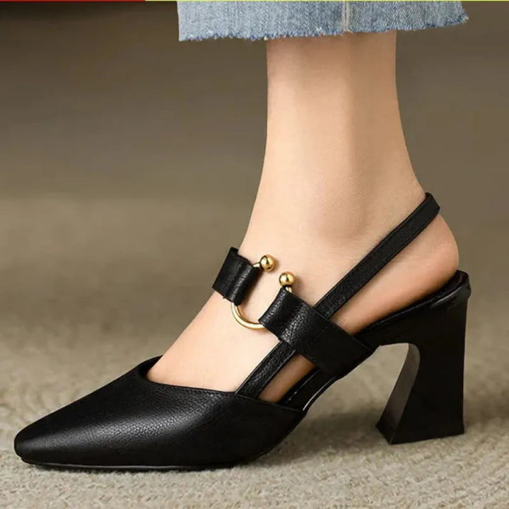 Elegant women's orthopedic high heels offering superior comfort and support for posture & pain relief.
