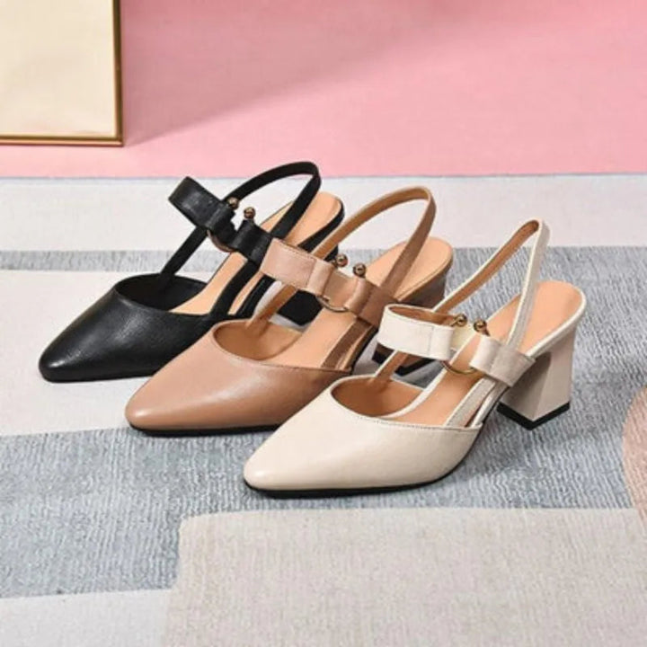 Supportive high heels for women, designed with orthopedic features for posture, comfort, and elegance.