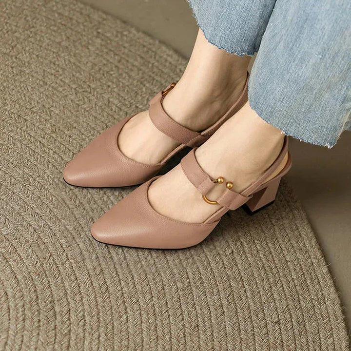 Fashionable women's supportive high heels, combining style with crucial orthopedic comfort and support.