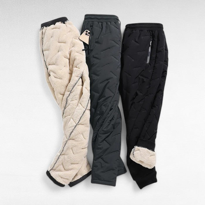 Straight leg women's thermal trousers, waterproof for winter outdoor activities, hiking & everyday wear.