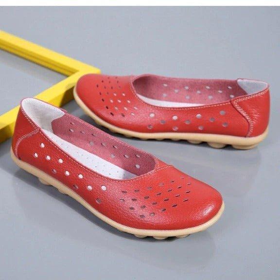 Lightweight women's slip-on flats, providing bunion relief & foot comfort. Ideal for everyday wear.