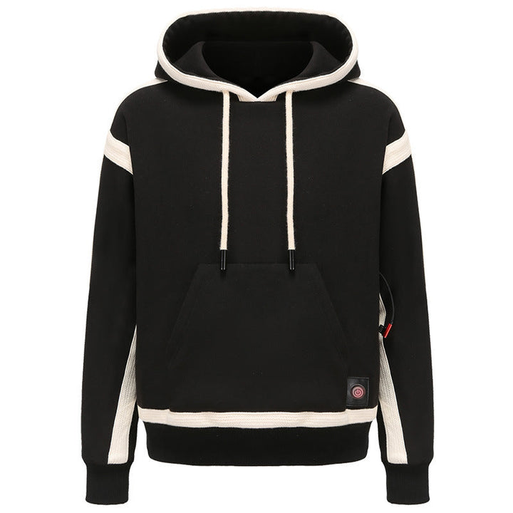 Cozy women's USB heated jacket for ultimate winter warmth, featuring a warm hood.