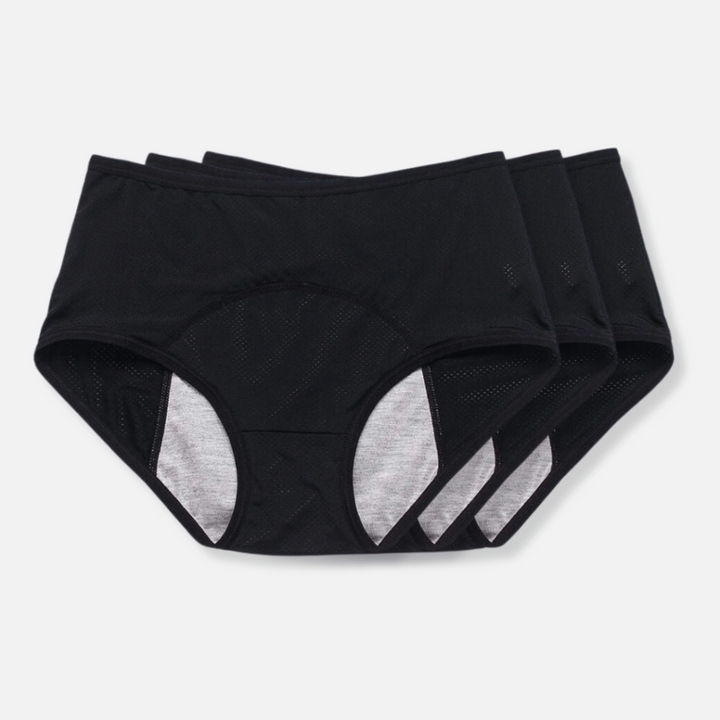 Discreet leak-proof women's underwear, providing reliable absorbent protection & comfort daily.