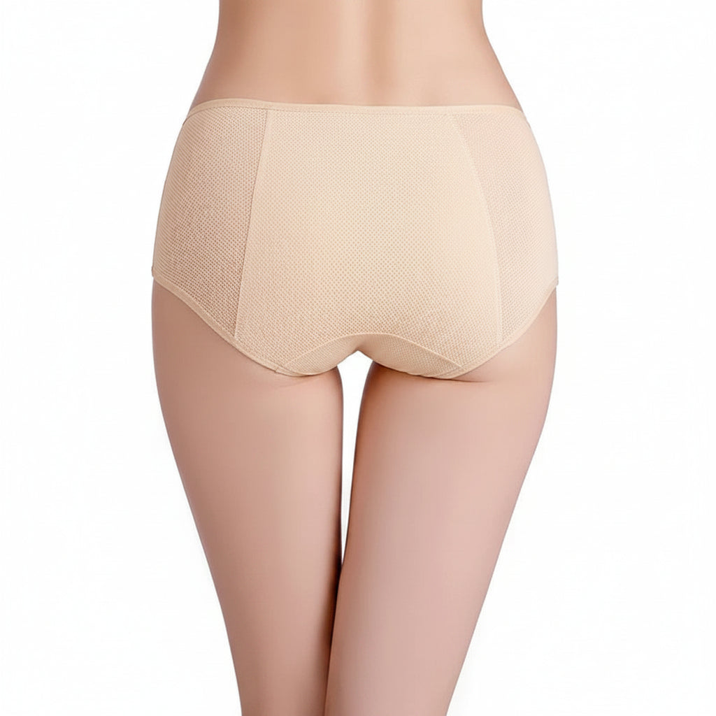 High-performance women's leak-proof absorbent panties, designed for secure and comfortable daily wear.