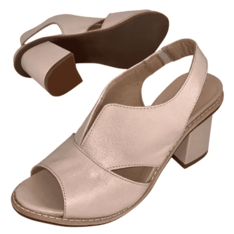 Classic heeled sandals for women, versatile for both casual and dressy summer occasions.