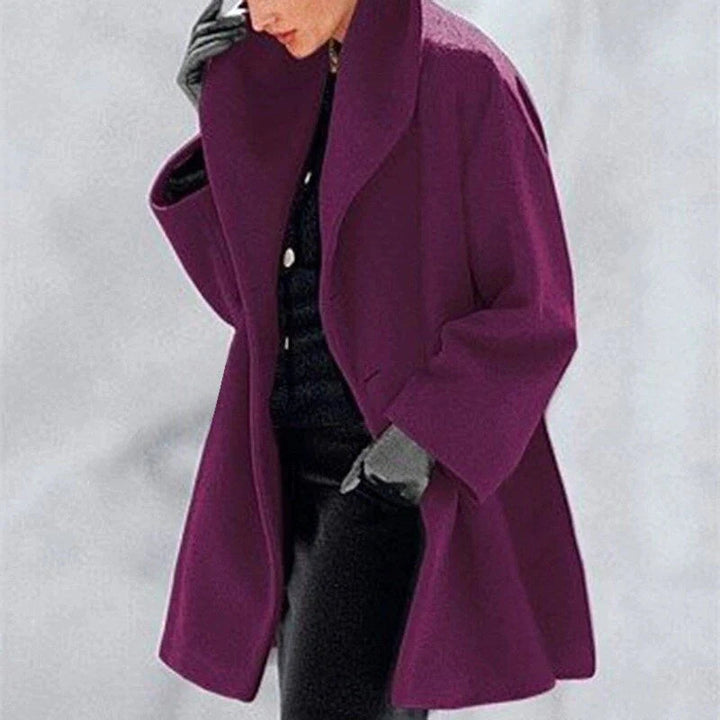 Comfortable & elegant women's winter jacket. Warm wool coat, perfect for cold weather and everyday style.