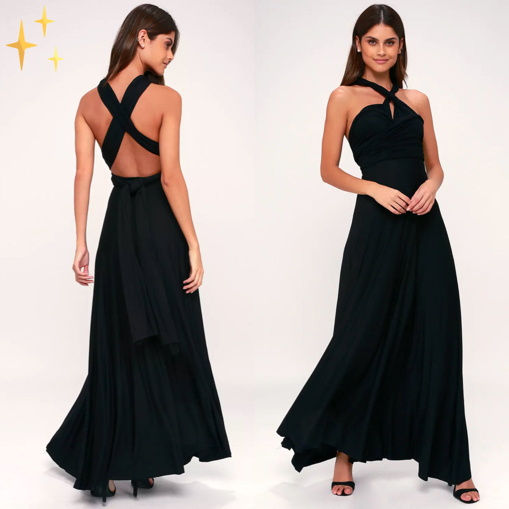 Comfortable & chic women's multiway wrap dress, perfect for all seasons, travel, and various occasions.