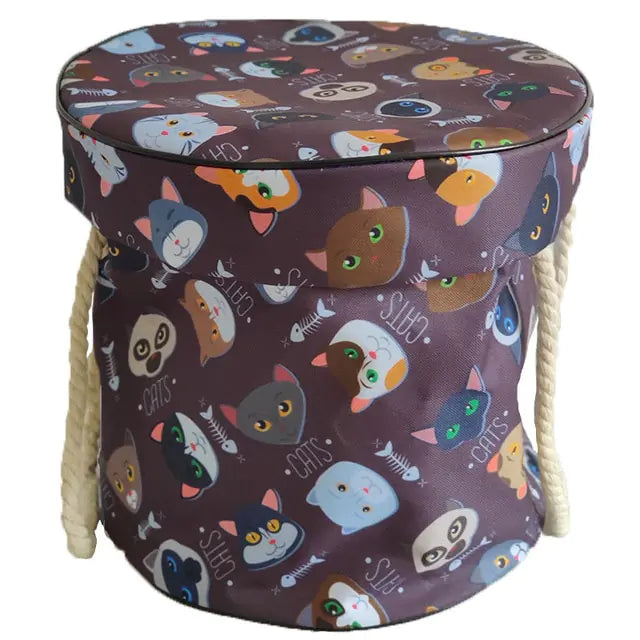 Space-saving foldable play mat designed for quick toy organization in nurseries and playrooms.