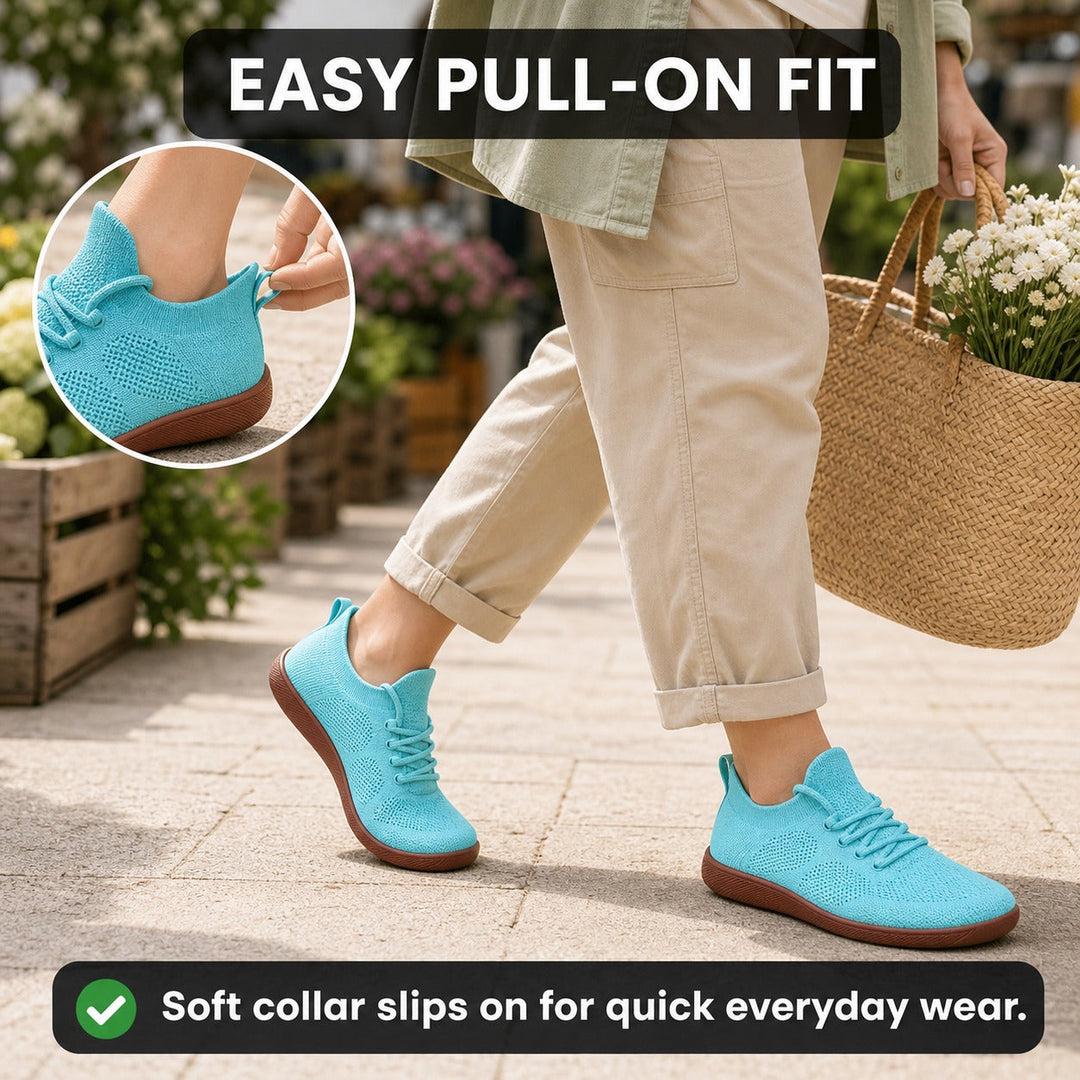 Women's flexible sole barefoot shoes, ideal for daily casual wear.